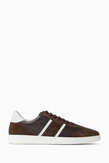 Signature Low-top Sneakers in Suede