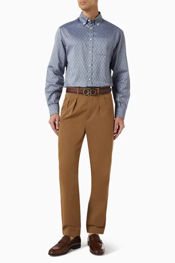 Monogram Oxford Shirt in Organic-cotton