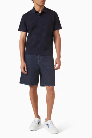 Check Polo Shirt in Wool
