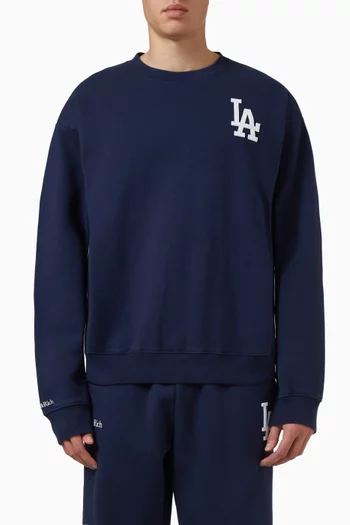 LA Serif Crewneck Sweatshirt in Cotton