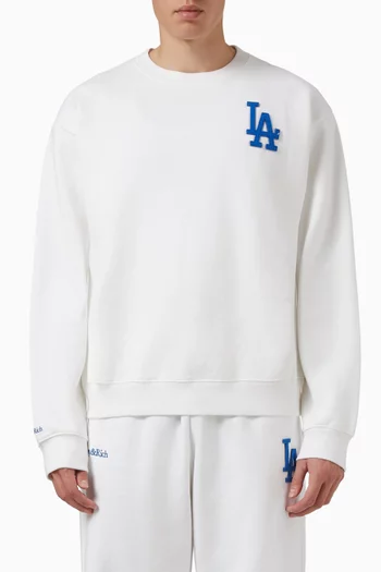 LA Serif Crewneck Sweatshirt in Cotton