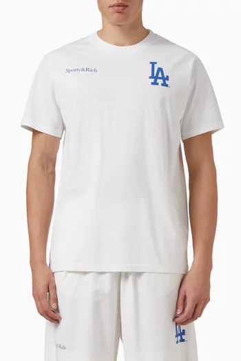 Dodgers Serif T-shirt in Cotton