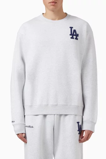 LA Serif Crewneck Sweatshirt in Cotton