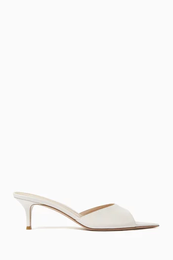 Elle 55 Mule Sandals in Patent Leather