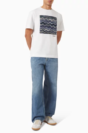 Embroidered T-shirt in Cotton