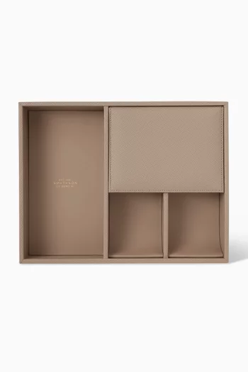 Valet Tray in Grained Leather