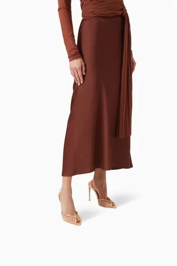 Katy 105 Slingback Sandals in Mesh & Satin