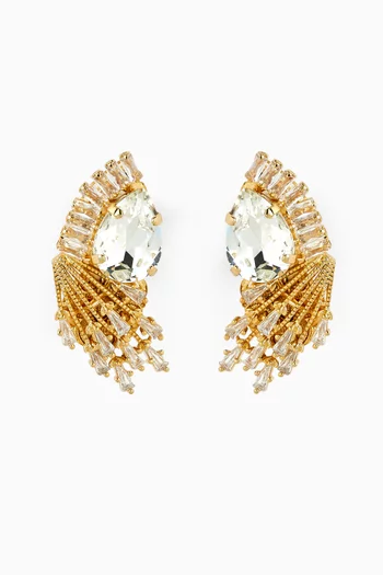 Crystal Cluster Stud Earrings