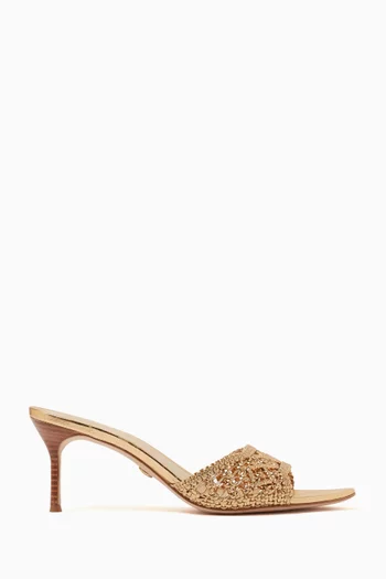 Tia Macrame 65 Mules in Leather