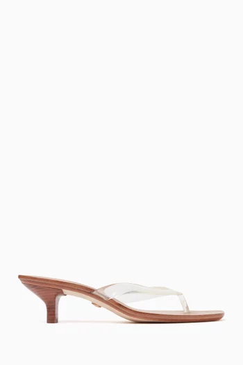 Clea 45 Thong Mules in TPU