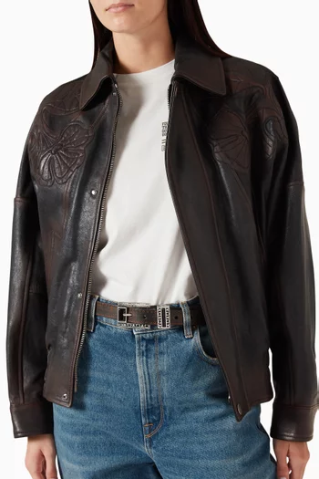 Amber Belt in Leather