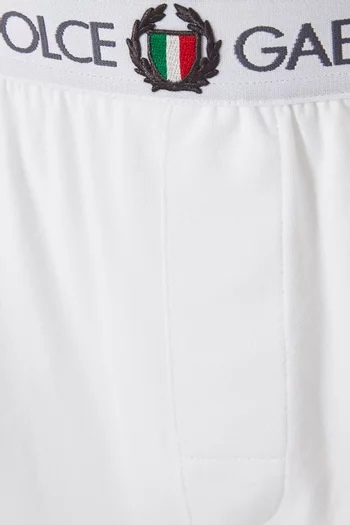 Logo Waistband Boxers in Stretch Cotton