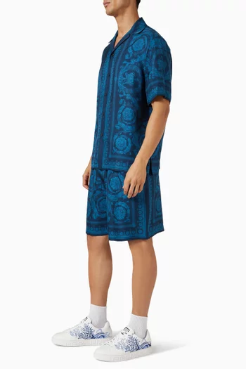 Barocco 92 Shorts in Silk Twill