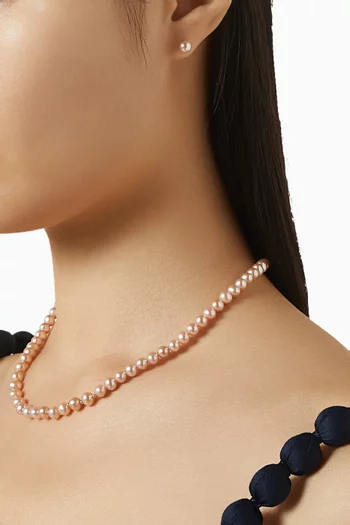 Kiku Pearl Necklace in 18kt Gold