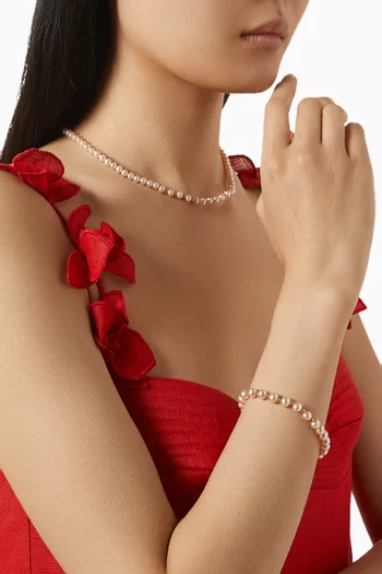 Kiku Pearl Bracelet in 18kt Gold