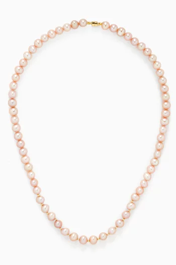 Kiku Pearl Necklace in 18kt Gold
