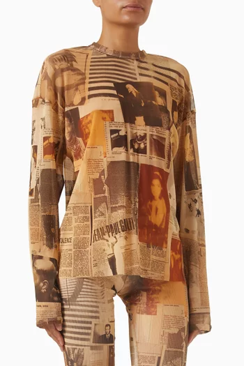 Double-sleeve Baby T-shirt in Mesh