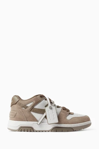 Out Of Office Sneakers in Calf Leather & Suede