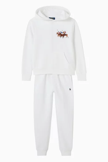 Graphic-embroidered Hoodie in Cotton-knit