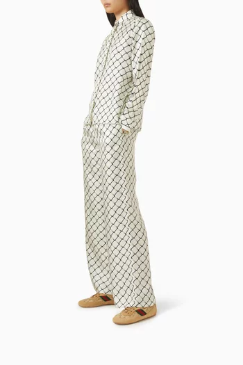 Shift Sneakers in GG Canvas & Suede