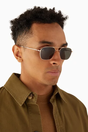 Dion Sunglasses in Stainless Steel