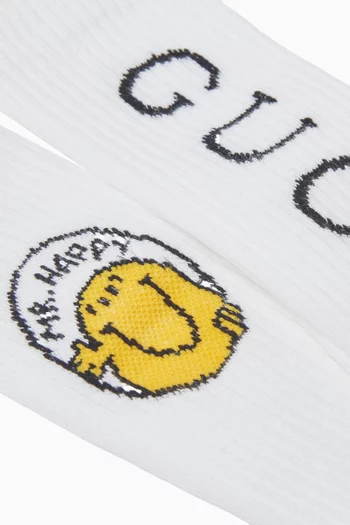 Mr. Happy Socks in Cotton-blend