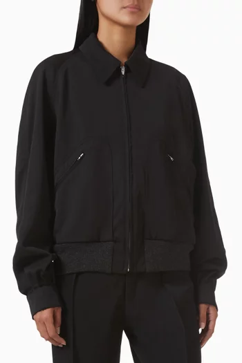 Zip Jacket in Virgin Wool