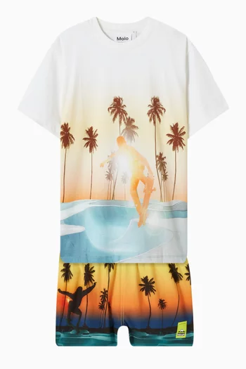Rodney Sunrise Skate T-shirt in Cotton