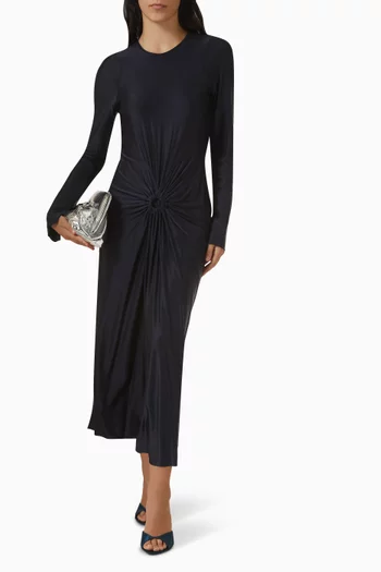 Gathered Midi Dress