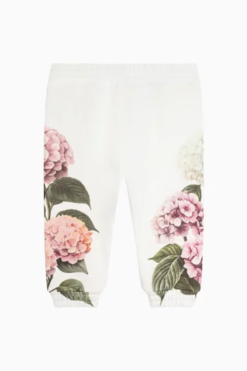 Floral Sweatpants in Cotton