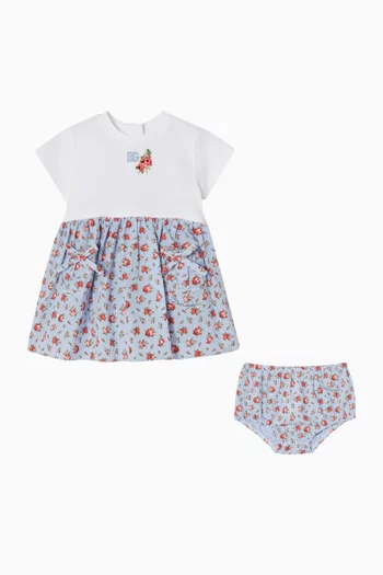 DG Embroidered Dress in Cotton