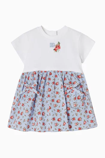 DG Embroidered Dress in Cotton