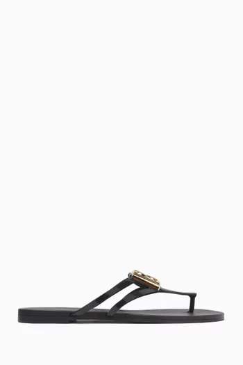 Beachwear Flat Sandals in Rubber