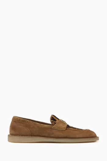 Florio Loafers in Velvet & Pony Hair