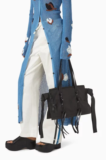 Small Amulet Tote Bag in Leather