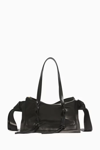 Small Amulet Tote Bag in Leather