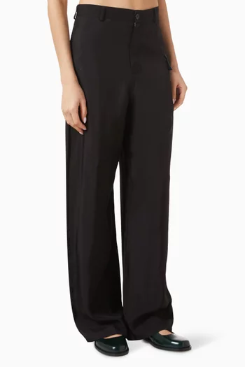 Wide-leg Pants in Viscose