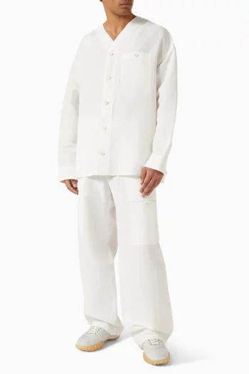 Cargo Pants in Linen-blend