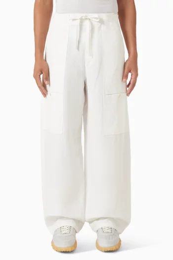 Cargo Pants in Linen-blend
