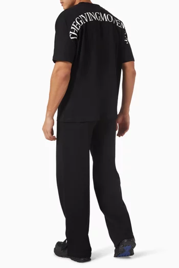 Curved-print T-shirt in Cotton-jersey