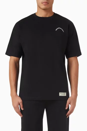 Curved-print T-shirt in Cotton-jersey
