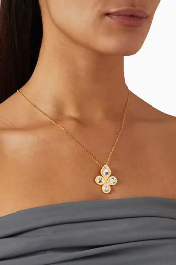 قلادة جين داتشيس نحاس مطلي ذهب عيار 24