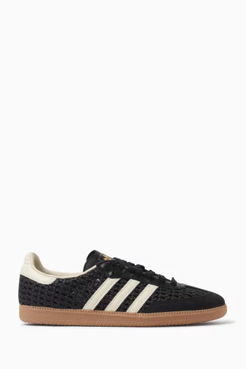 Samba OG Crochet Sneakers in Leather
