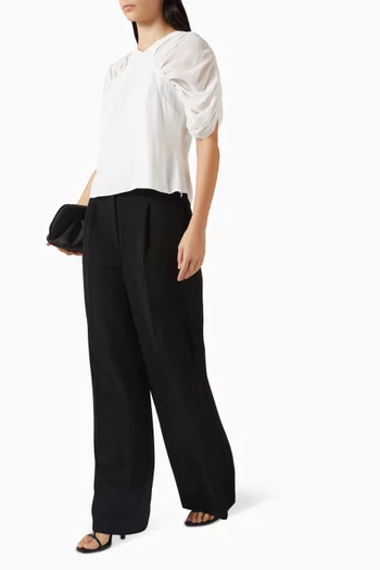 Gathered Sleeve Top