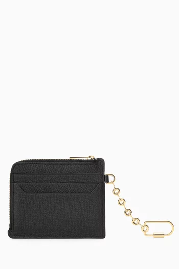 Anagram Coin Cardholder in Grained Calfskin