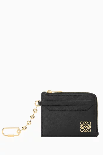 Anagram Coin Cardholder in Grained Calfskin