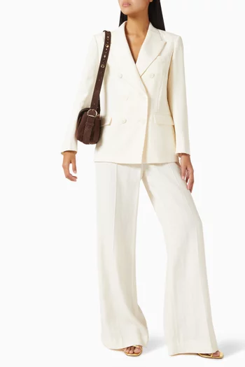 Tony Double-breasted Suit Jacket in Viscose