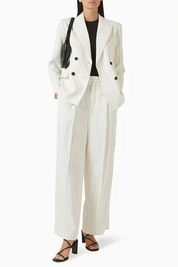 Hudson Striped Blazer in Viscose Blend