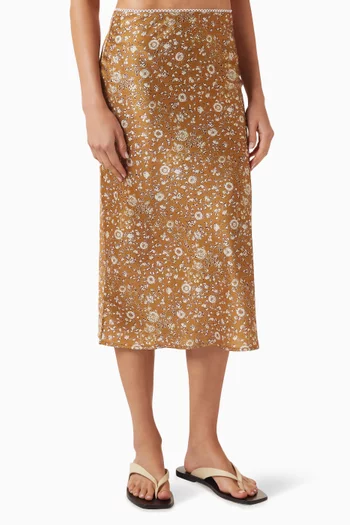 The C Printed Skirt