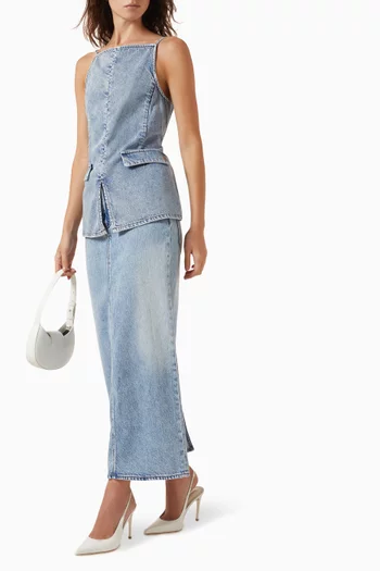 Clubhouse Skirt in Denim